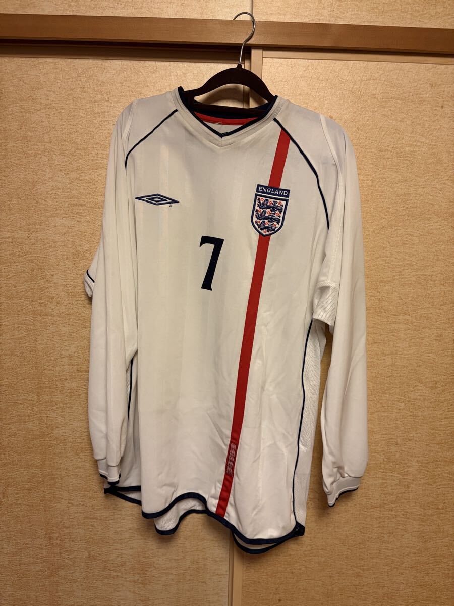 正規品 01-02 イングランド代表 ユニフォーム 長袖 日韓ワールドカップ