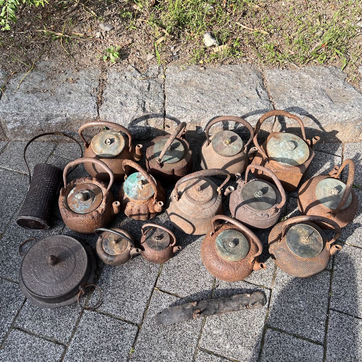 西山堂/開花堂/大盛堂 他 銅製茶筒 6点セット おまとめ 茶道具 煎茶器