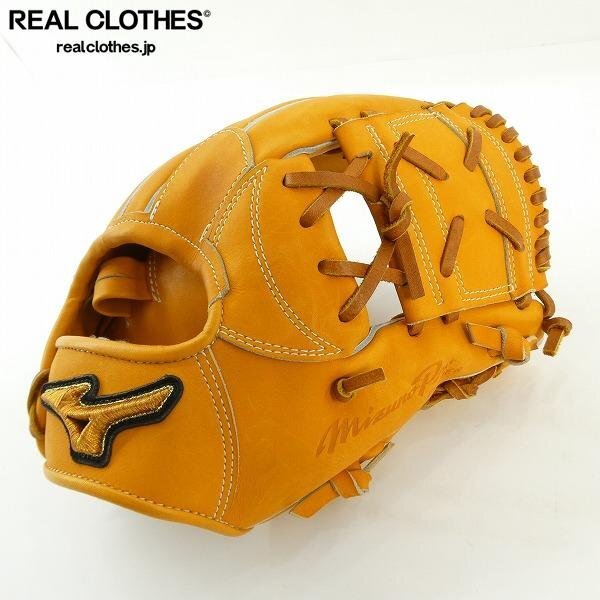 中古品 ミズノ MIZUNO ミズノプロオーダー 硬式 投手グローブ HAGA 刺繍有り 4857 ミズノプロ 硬式投手用グローブ オーダー 菅野型 日本製 HAGA JAPAN