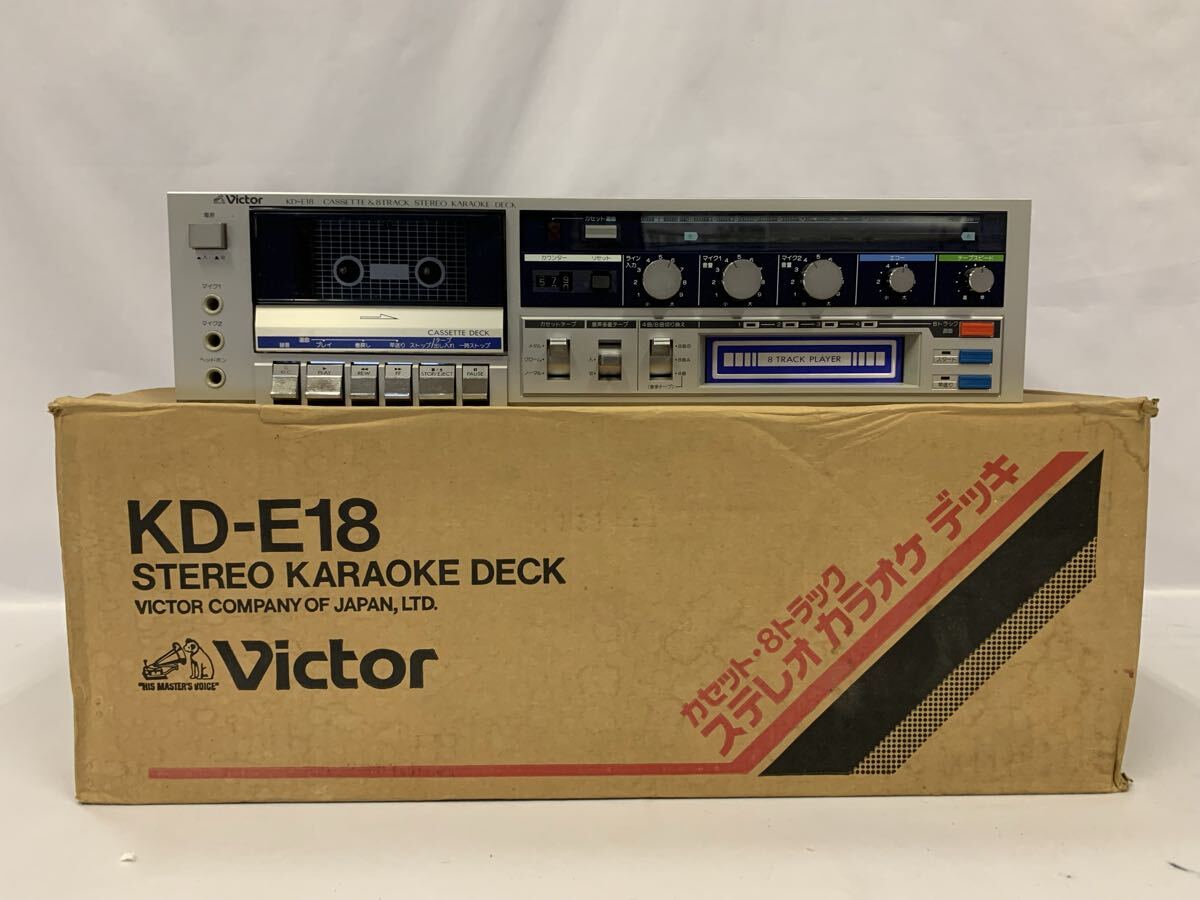 ジャンク ビクターvictor 8トラック&Wカセットカラオケ機 K-600