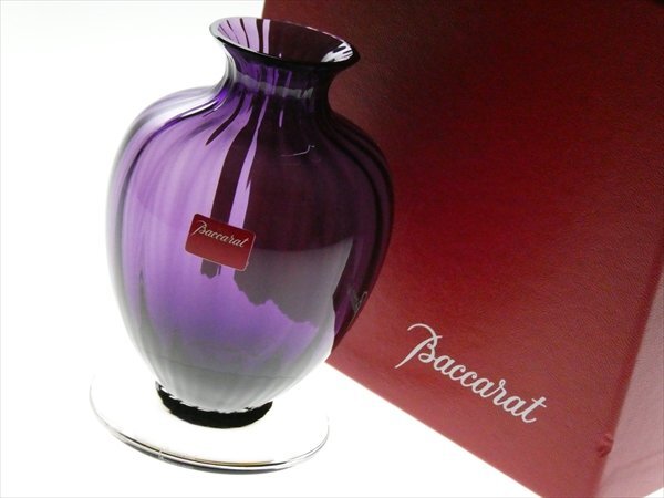中古】箱付 Baccarat/バカラ アクアレーユ フラワー ベース クリア 中古】箱付 Baccarat/バカラ アクアレーユ フラワー ベース クリア