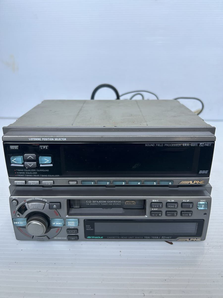 中古】希少 ALPINE 7519J 5903S 当時物 リモコン付 旧車等にの落札情報