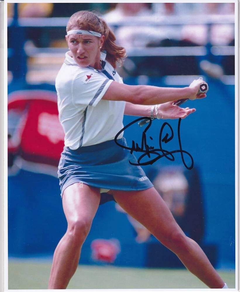 シュテフィ・グラフ Steffi Graf 直筆サイン入り写真 証明書付き 女子
