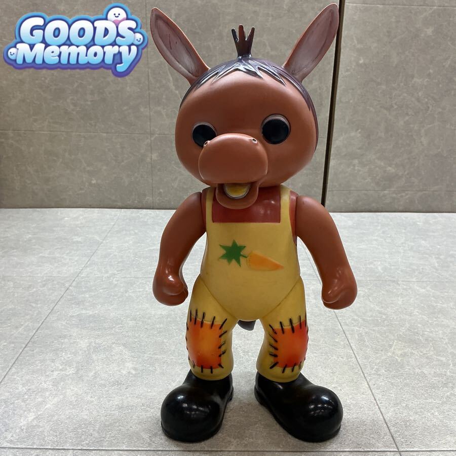 中古】ニッコー おはようこどもショー ガマ親分 ソフビ 人形▽当時物