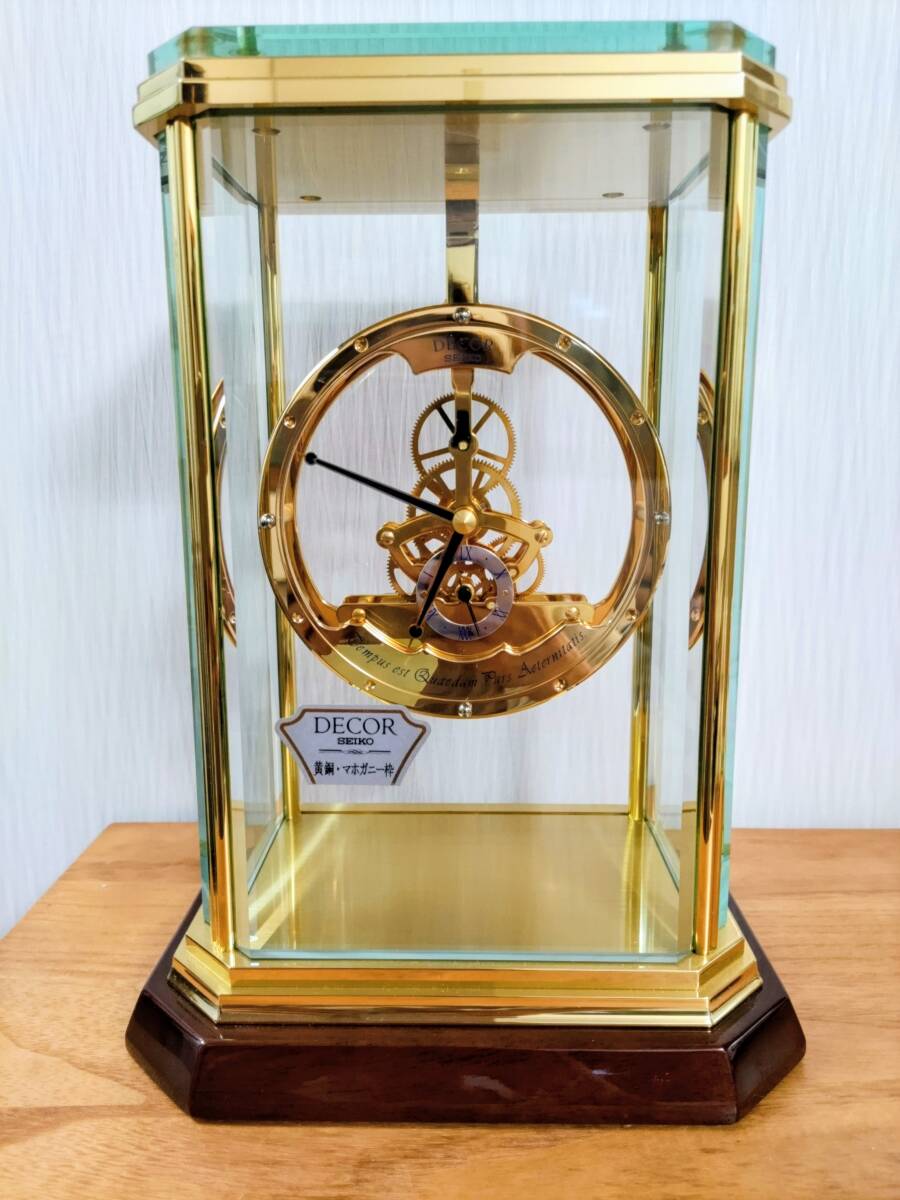 SEIKO DECOR デコール 壁掛け時計 AS855S 八角形 SEIKO DECOR セイコーデコール綺麗な高級壁掛け時計AS855S 中古の落札