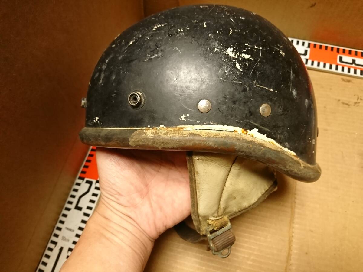 60s 70s 当時物 貴重 BUCO ビンテージ ライオット ハーフヘルメット