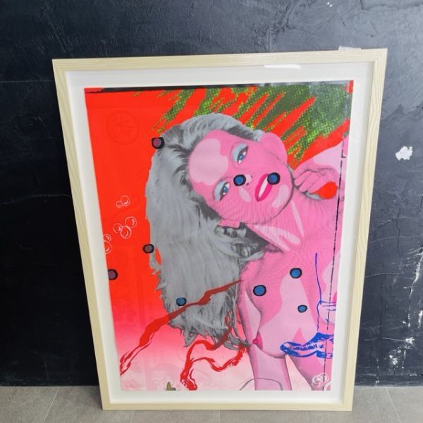 中古】□Y□横尾忠則 現代版画 限定500部シルクスクリーン《関心》函付