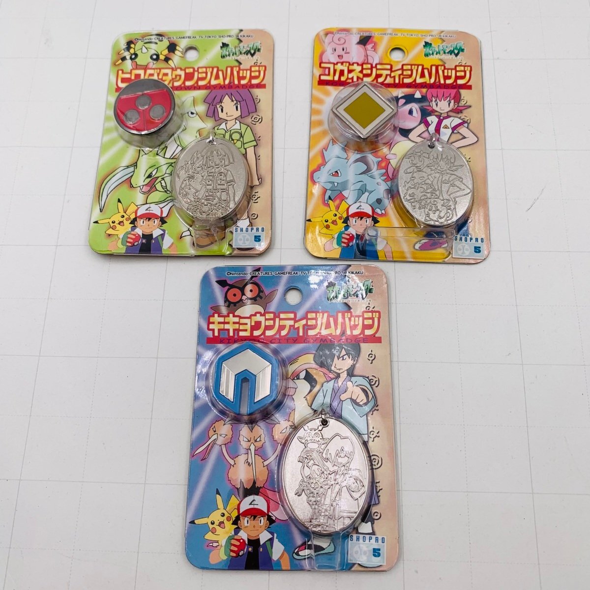 やや傷や汚れあり】【コガネシティ ジムバッジ】 レギュラーバッジ