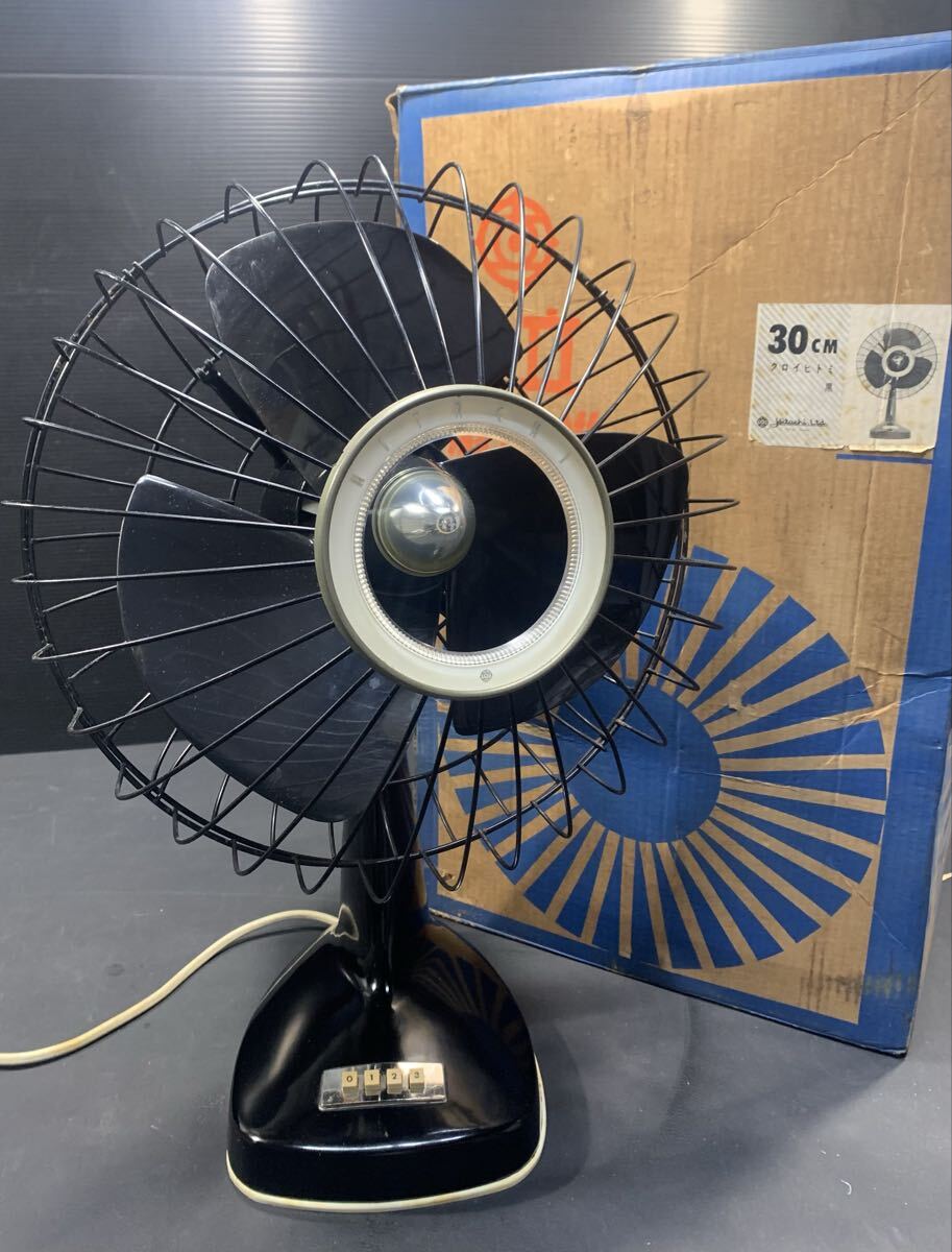 M 昭和レトロ HITACHI 日立 A.C. DESK FAN 扇風機 35㎝の落札情報詳細