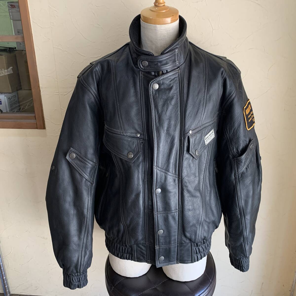 中古】VANSON X YELLOW CORN バンソン×イエローコーン レザーシングル