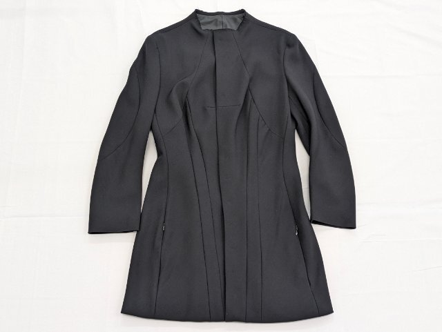 2008AW ヨウジヤマモト ウールギャバダウンジャケット Yohji Yamamoto FEMME 2008aw ウールギャバ マント コート 08aw ファム