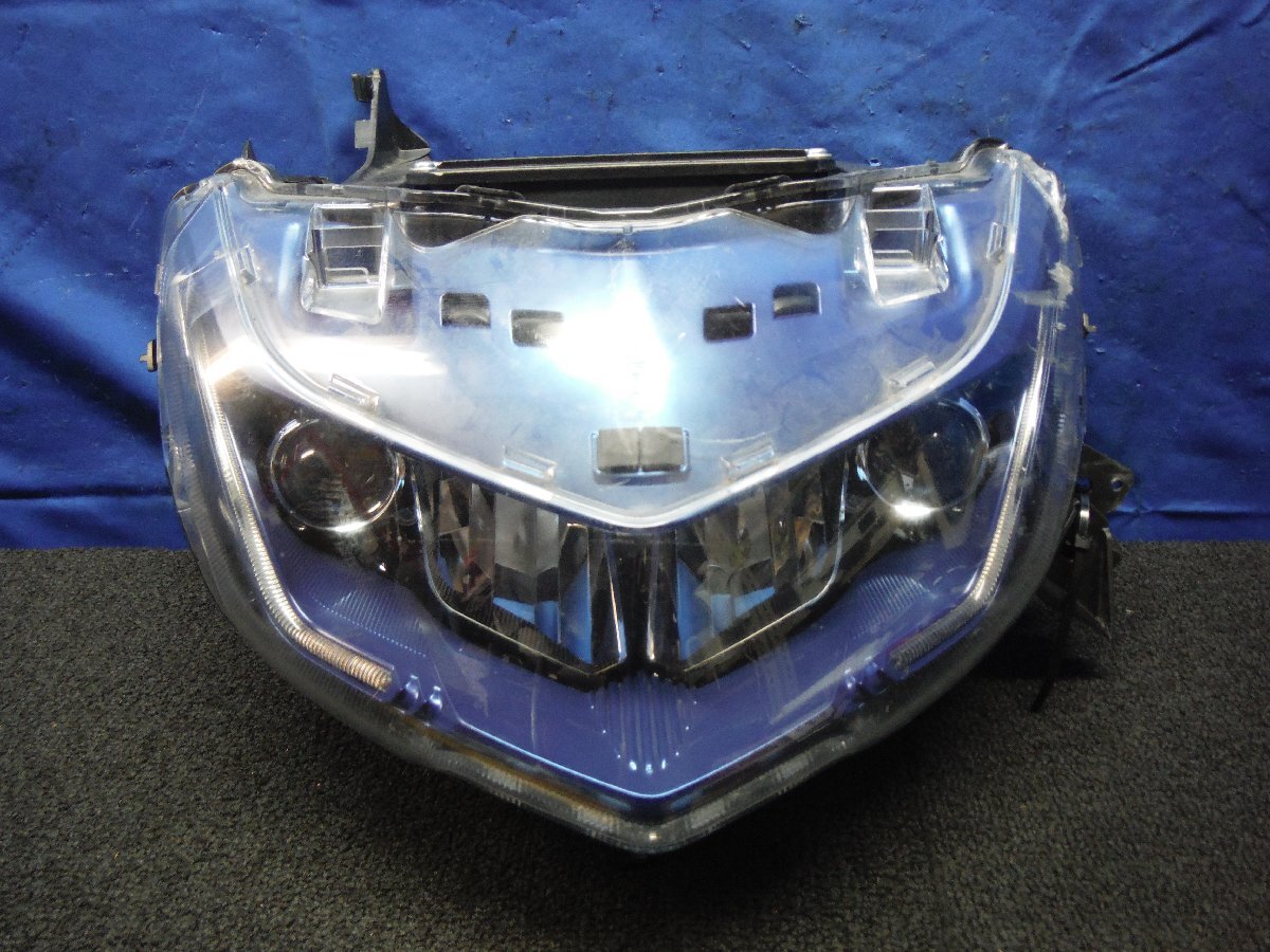 マジェスティ125用 KOSOヘッドライト改 LEDダブルイカリングの落札情報