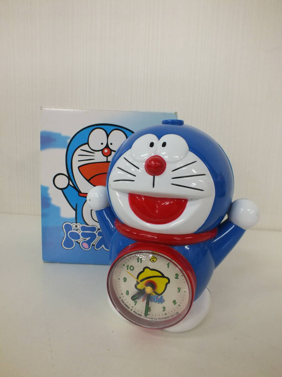 中古】美中古 ビンテージ ドラえもん 目覚まし時計 服部セイコー 昭和