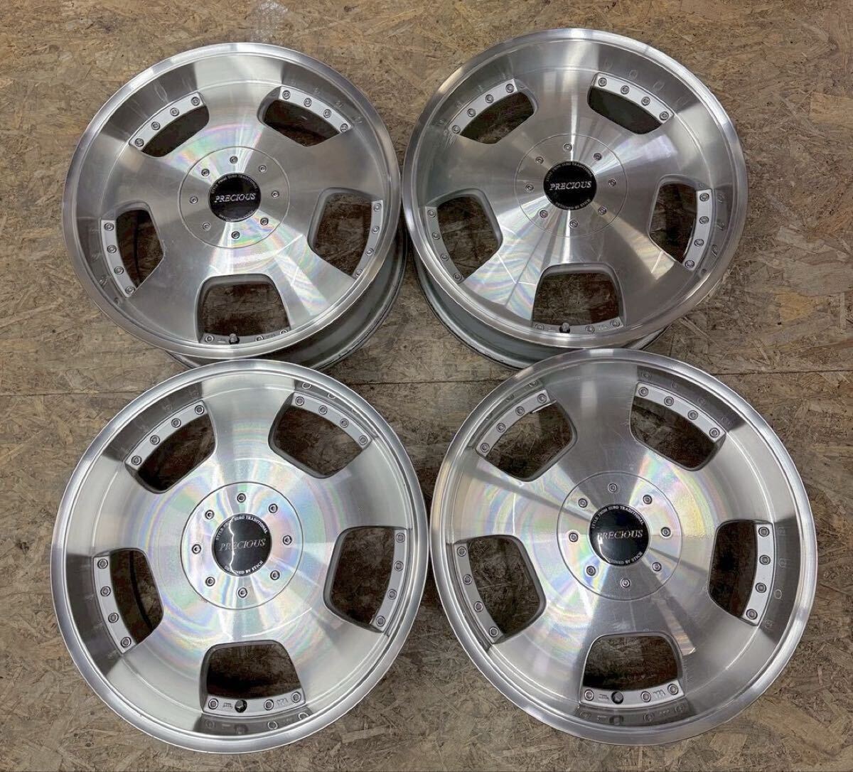 中古】希少 当時物 シュティッヒ ディッシュ 17×9J 8J ET＋35 PCD114.3