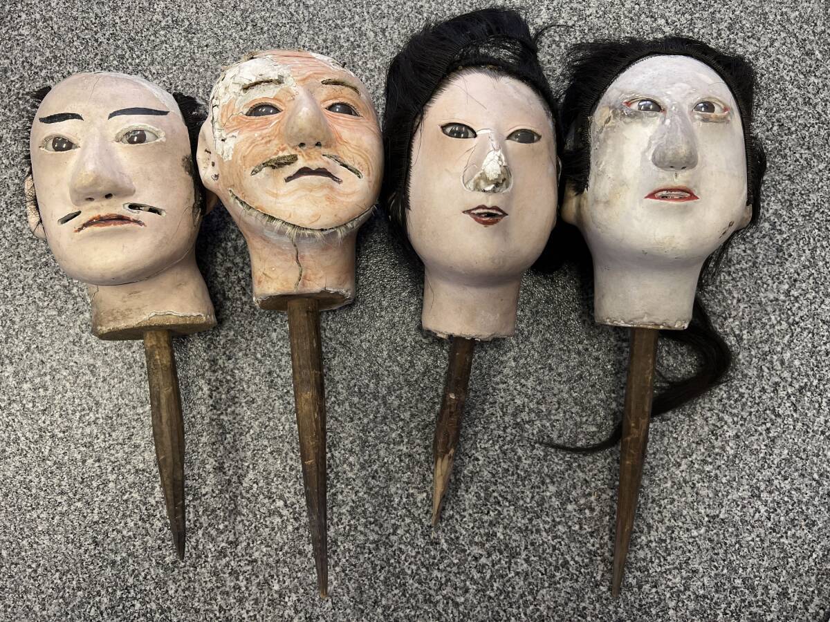 ビンテージ からくり人形コルク栓 セット 西洋 ヨーロッパ 木彫 検