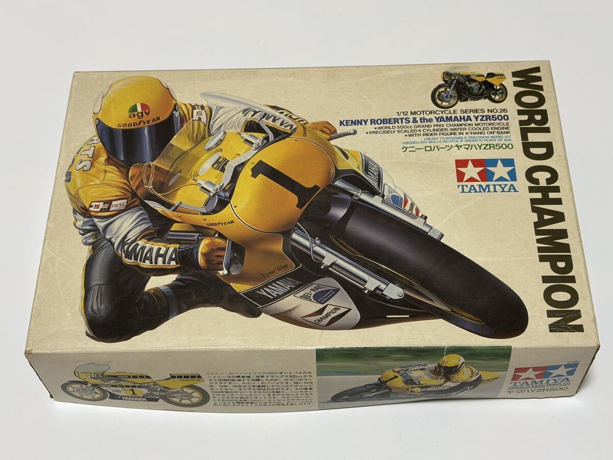 タミヤ1/12ヤマハYZR500ケニー・ロバーツ1983フィギュア付き完成品の