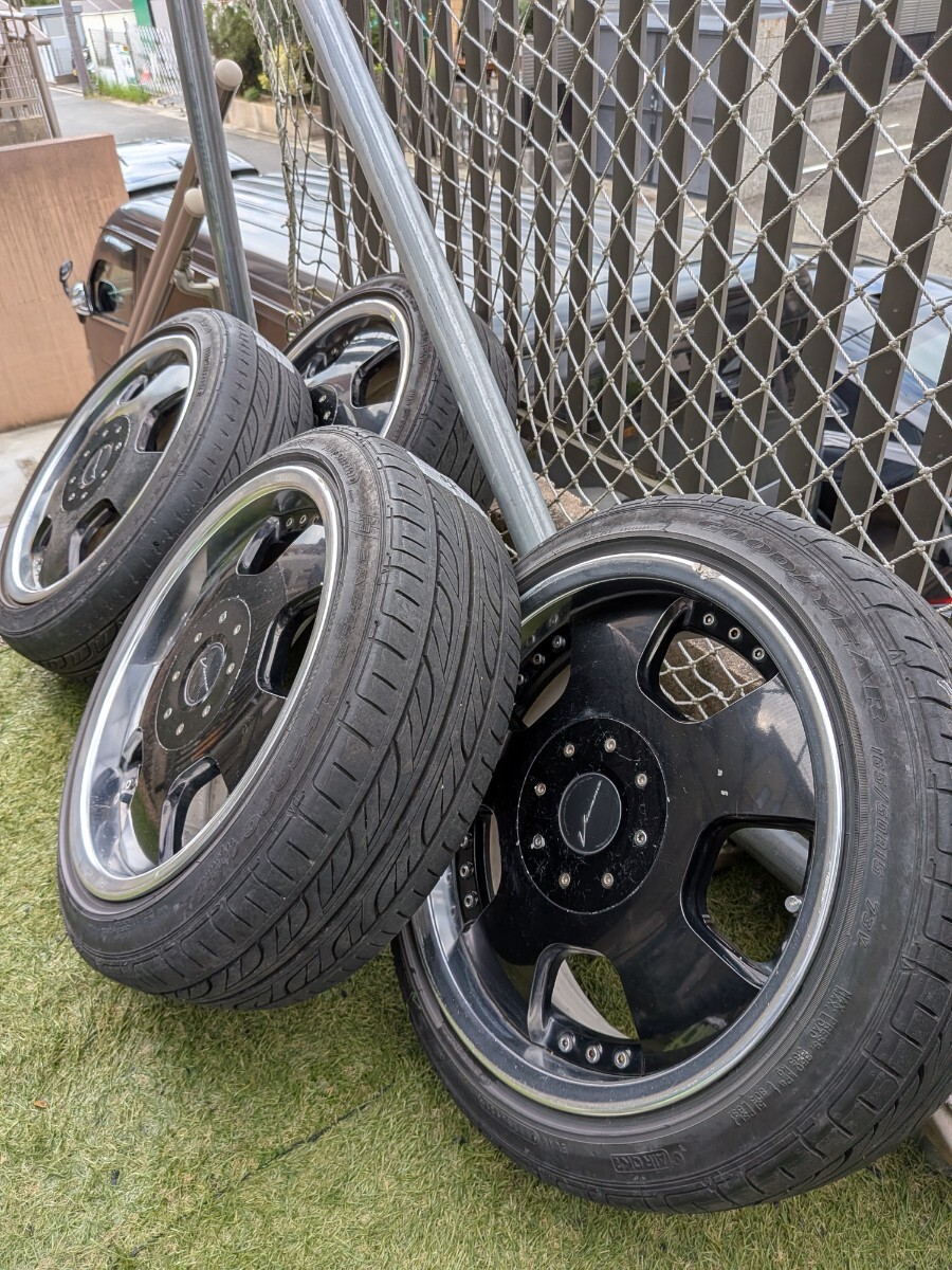 軽四カスタム SSR ヴィエナ D EV ディッシュ 3ピース 4本SET 4H-100 15