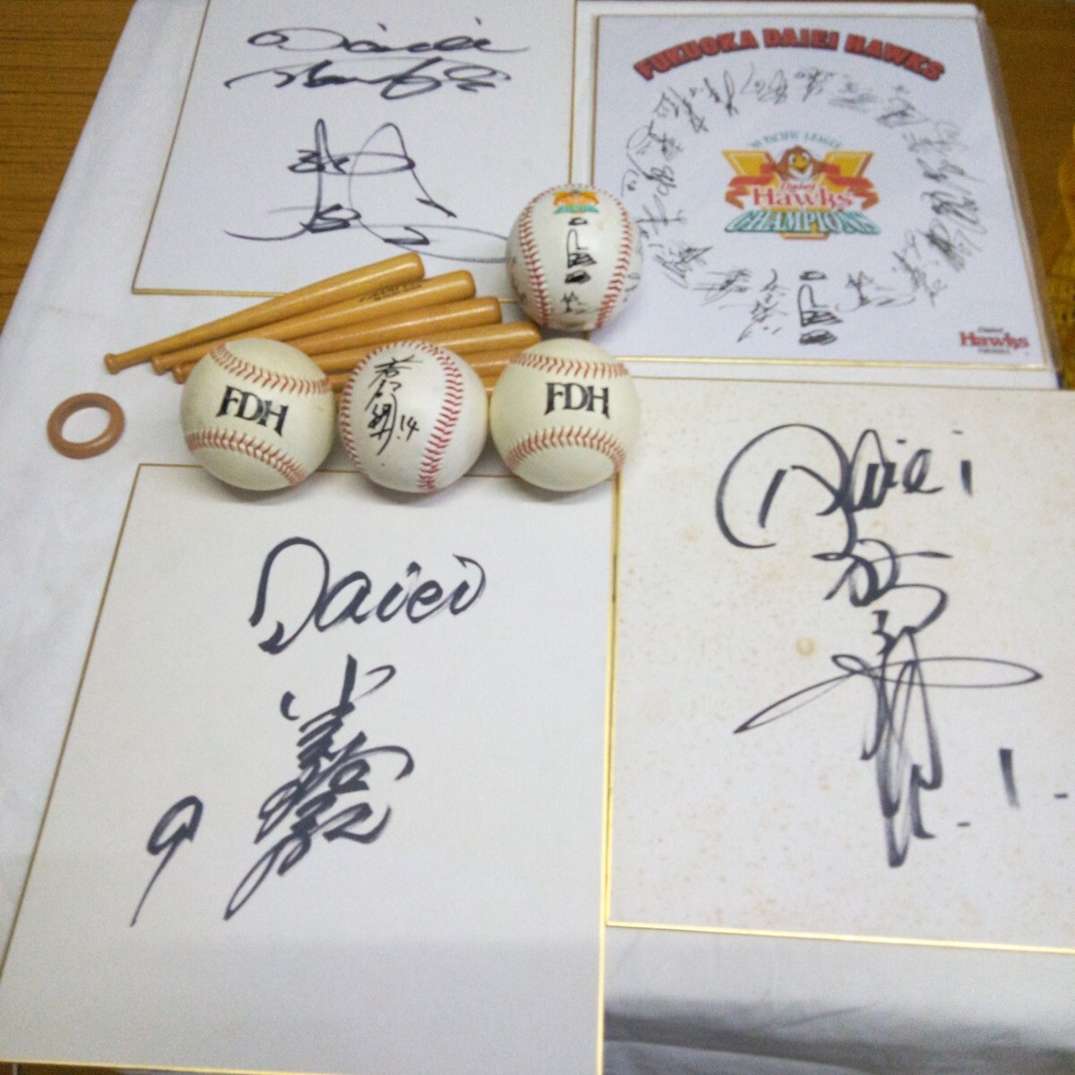 福岡ダイエーホークス 松中信彦 三冠王獲得年度 実使用 ユニフォーム