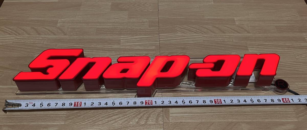 新品】SNAP-ON ネオンサイン RD×WT / 新品 正規品 スナップオンの落札