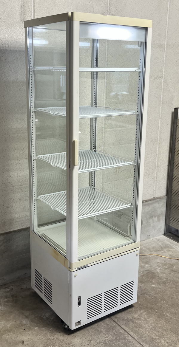 4面ガラス冷蔵ショーケース中古 SSR-DX280G 現在使用中【受渡1/27(月