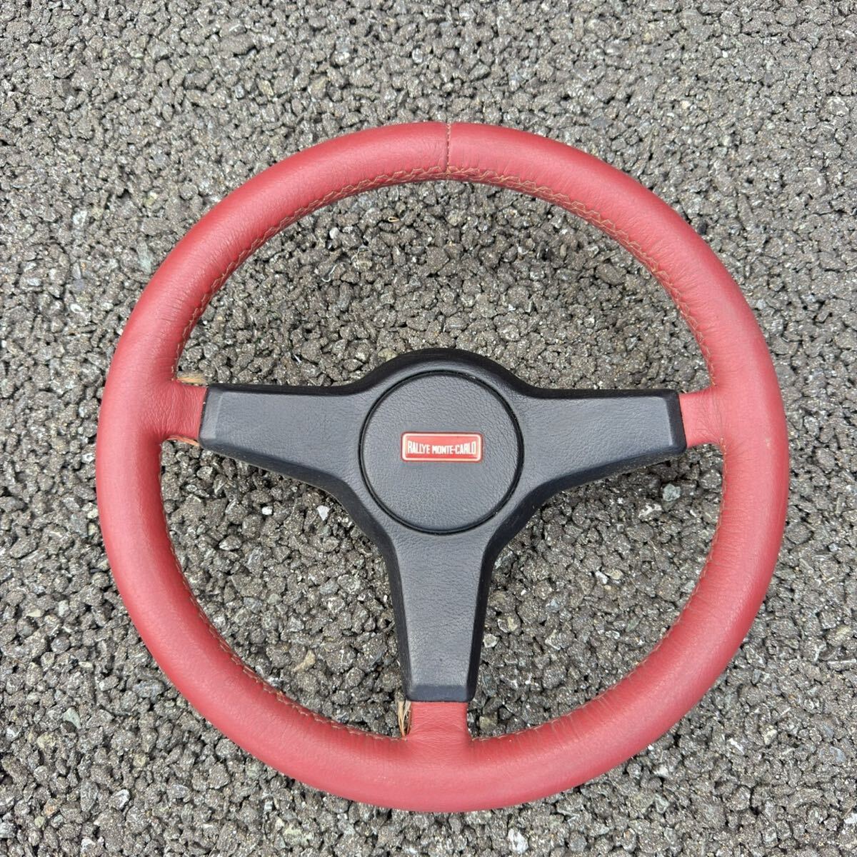 中古 モトリタ レザー ステアリング 約34cm フラット ローバーミニ