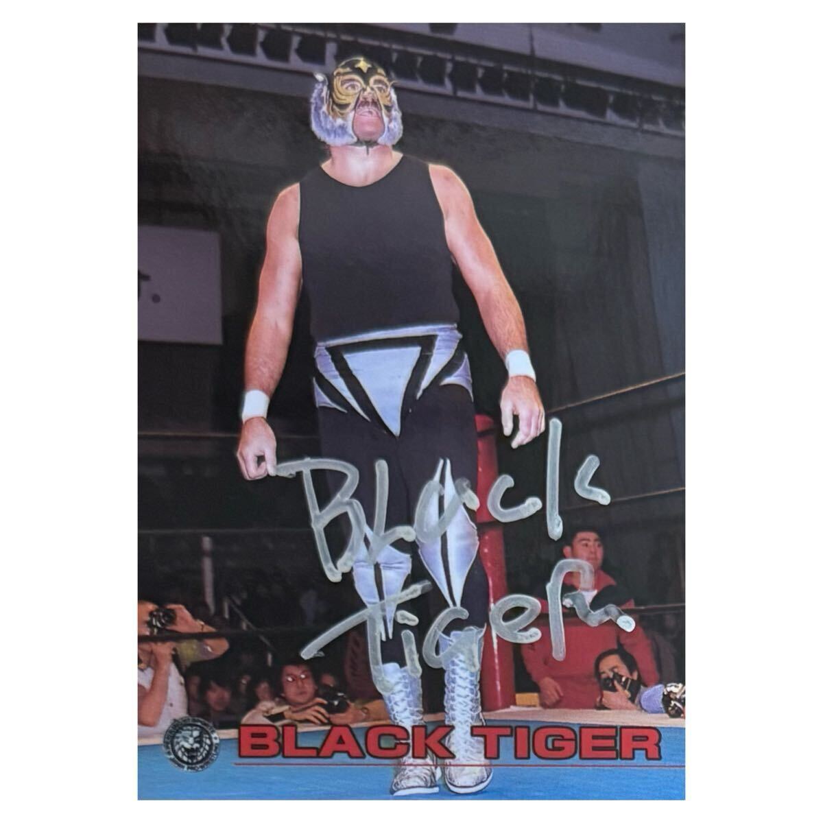 中古】ブラックタイガー 2代目 乱入Ver 試合用マスク シマタグ付き