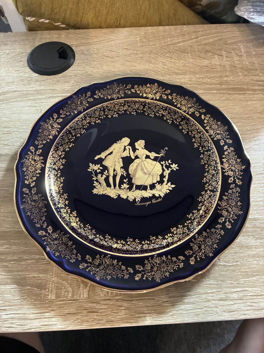 LIMOGES CASTEL リモージュ キャッスル 22K GOLD 金彩 飾り皿 プレート