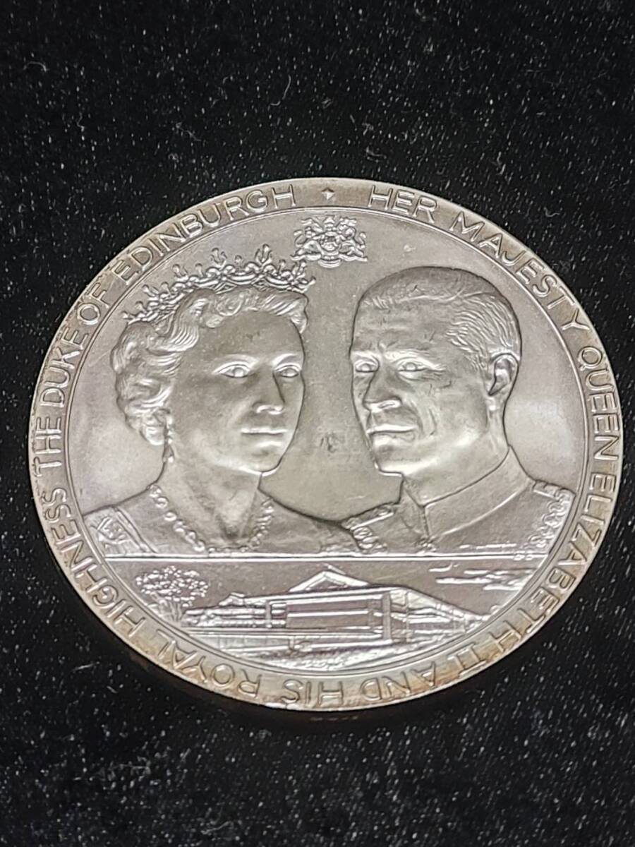 中古】☆純銀製 昭和天皇陛下御在位60年記念指輪 シルバーリング 16号