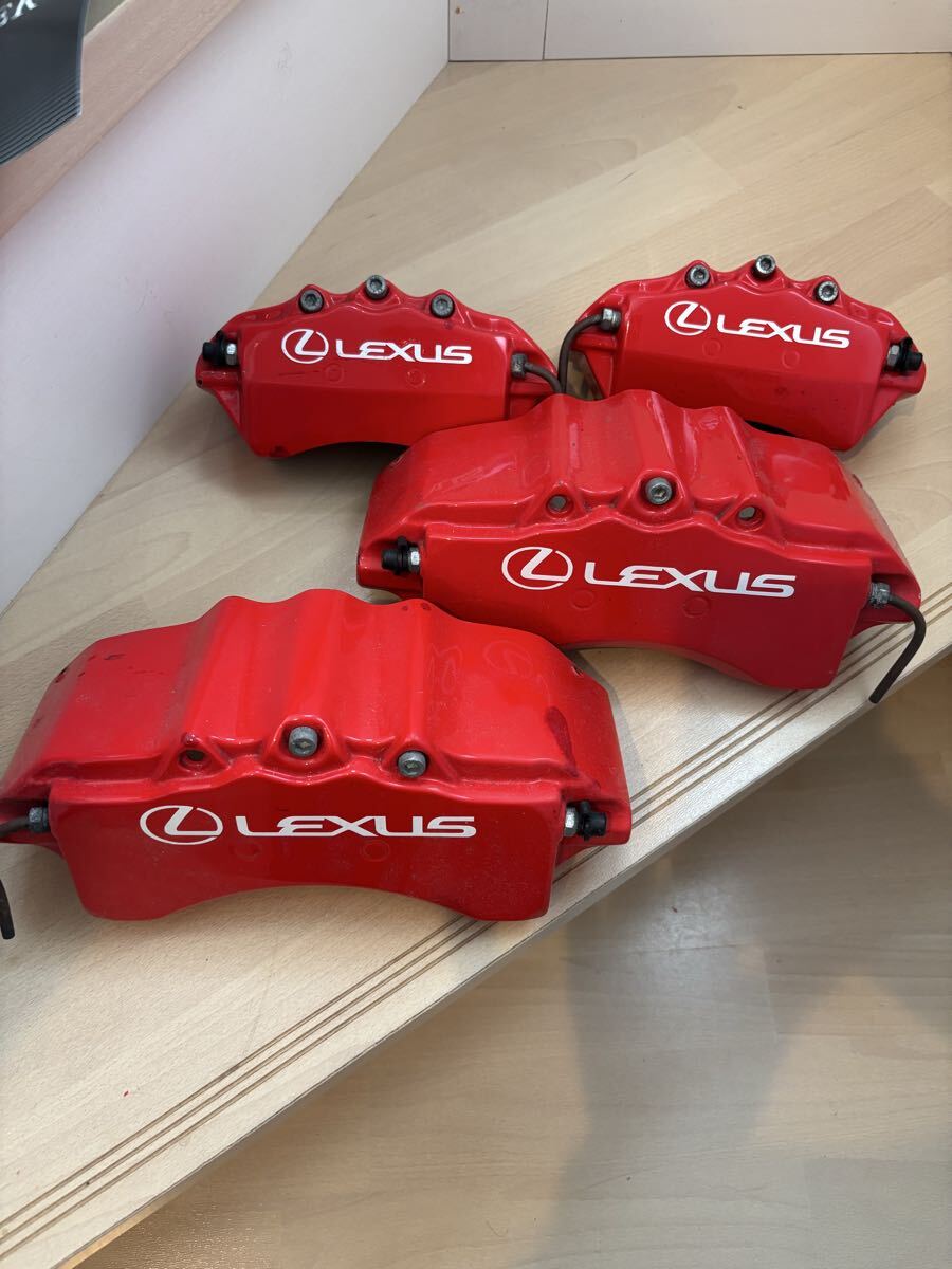 新品】【稀少】LEXUS キャリパーカバー レクサス 赤 レッド×ブラック