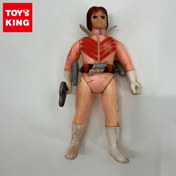 当時物　秘密戦隊ゴレンジャー　アオレンジャー　面取れ　ソフビ　昭和 新品】当時物 お面 秘密戦隊ゴレンジャー フルセット 未使用 ポピー