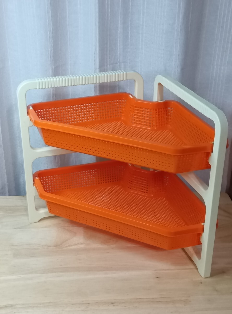 昭和レトロ　調味料入れ　調味料ストッカー　ダイエイ工業 レトロポップ 花柄 新品未使用 Kitchen Flower 調味料ラックケース 昭和レトロポップ 本日