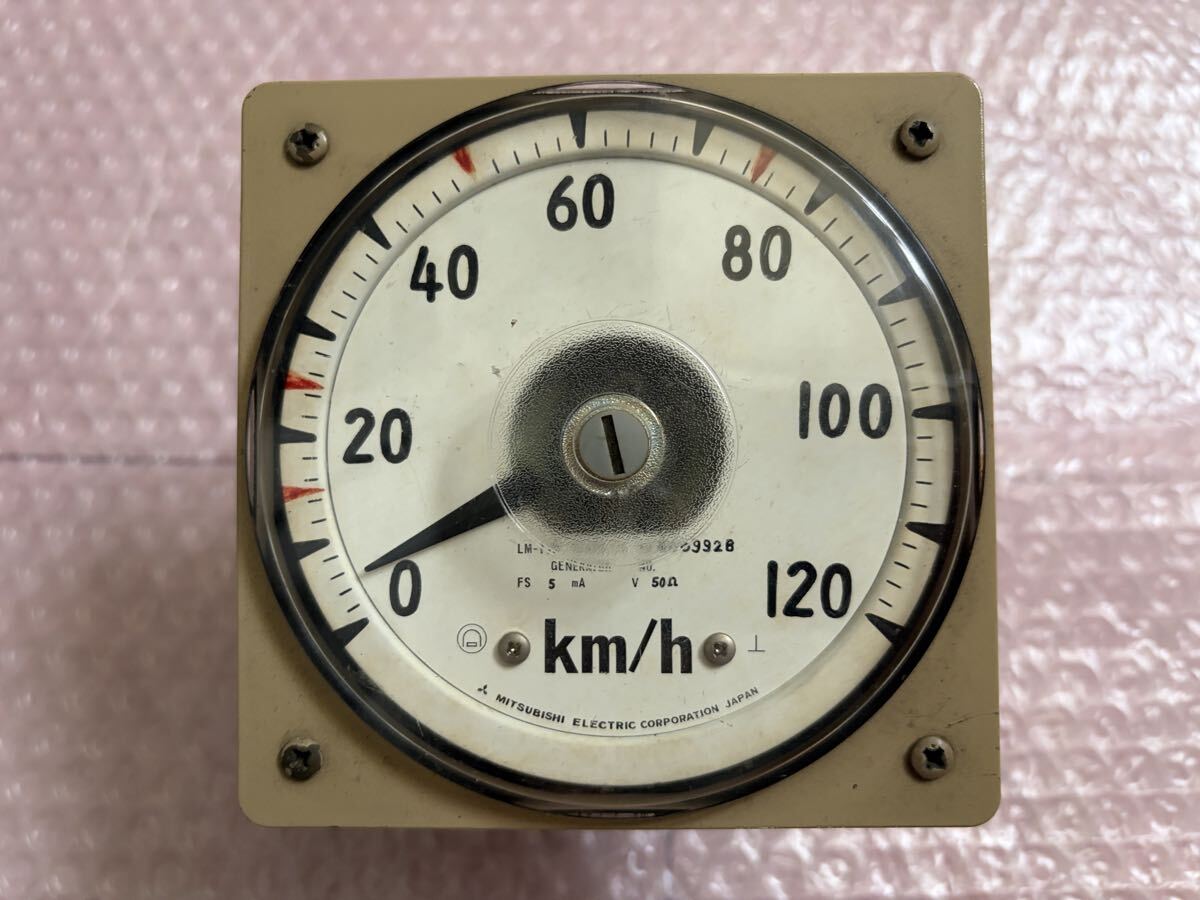 中古】【元気堂】鉄道部品 国鉄 JR 運転席 メーター パネル 速度計