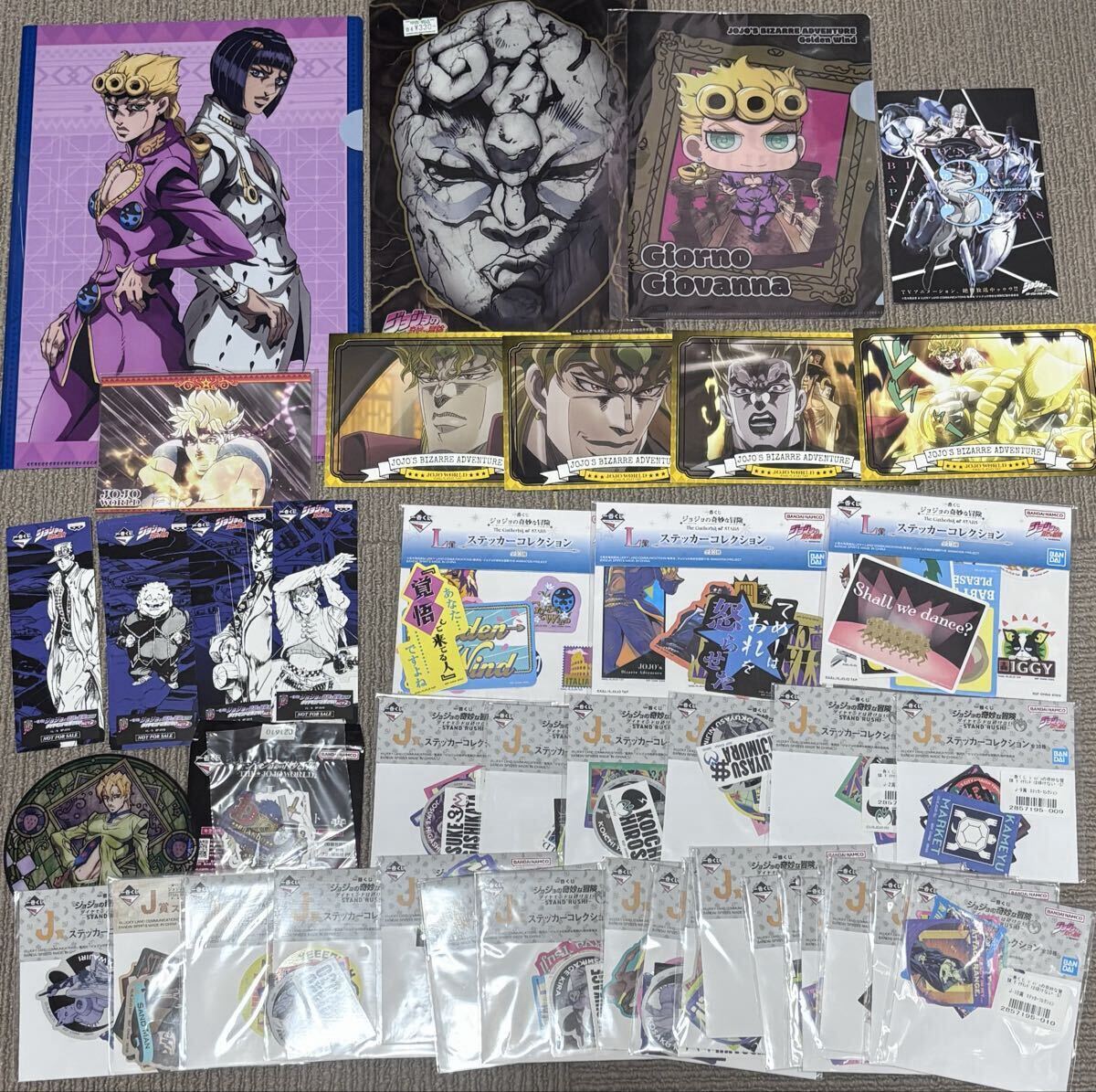 未使用】【新品】ジョジョ展 2012 A4クリアファイル & ポストカード