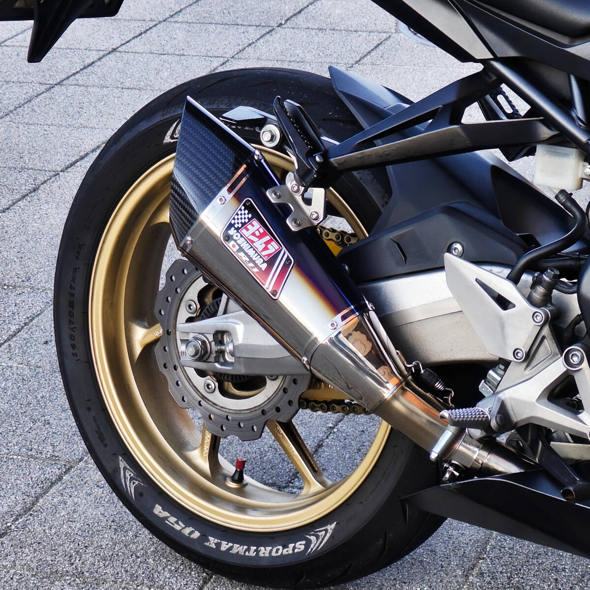 CBR250RR MC22 羅夢マフラー 中古】CBR250RR（mc22）羅夢レース管 社外フルエキ マフラー レアの