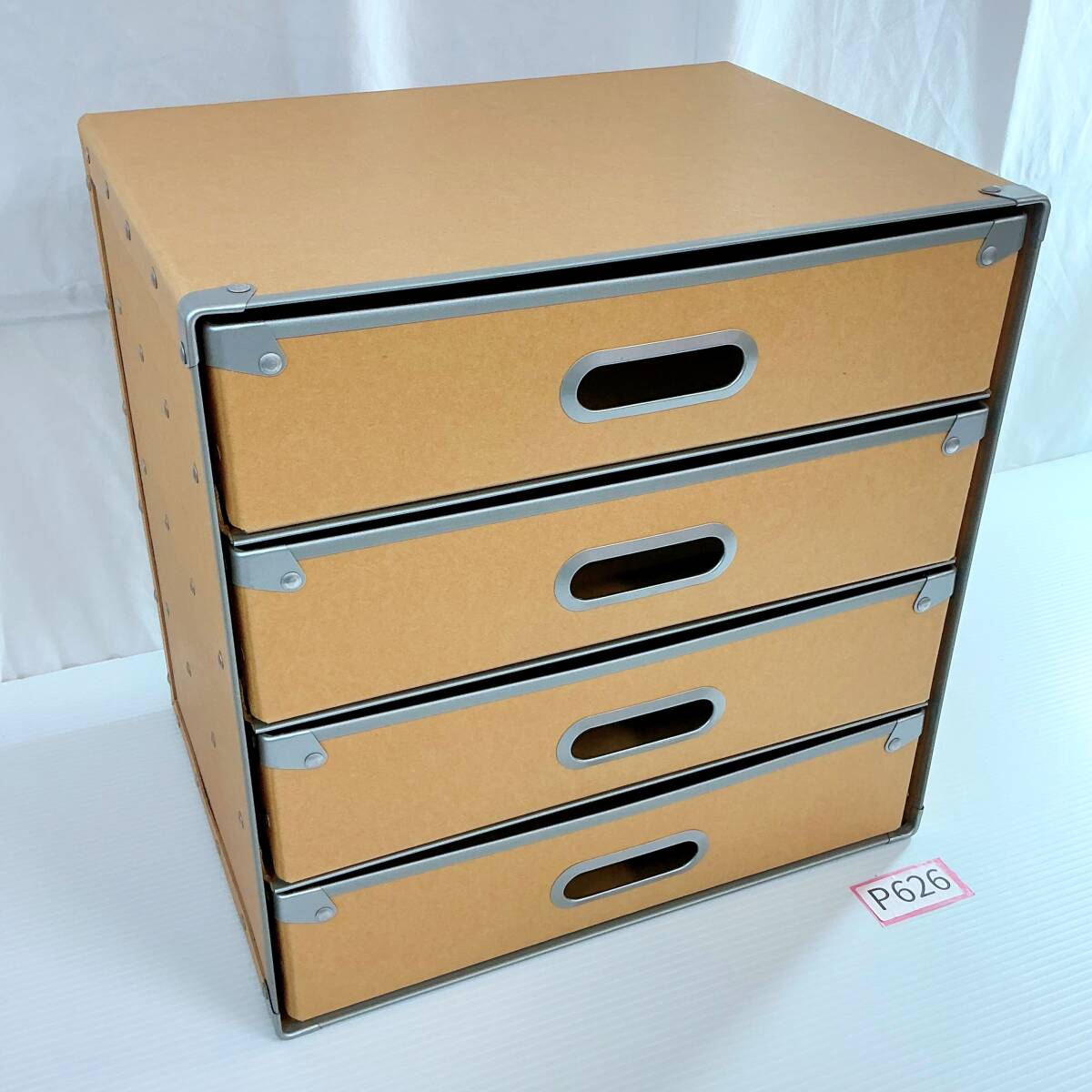 ◎無印良品/MUJI/トタンボックス/フタ式/大/4個セット/収納/BOX/持ち