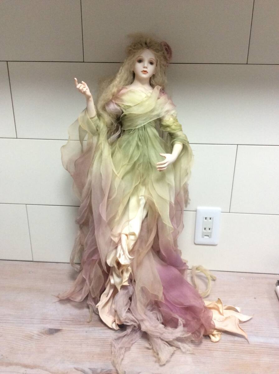 中古】3006[ビスクドール]若月まり子 NT 身長約64cm 人形 創作人形 美