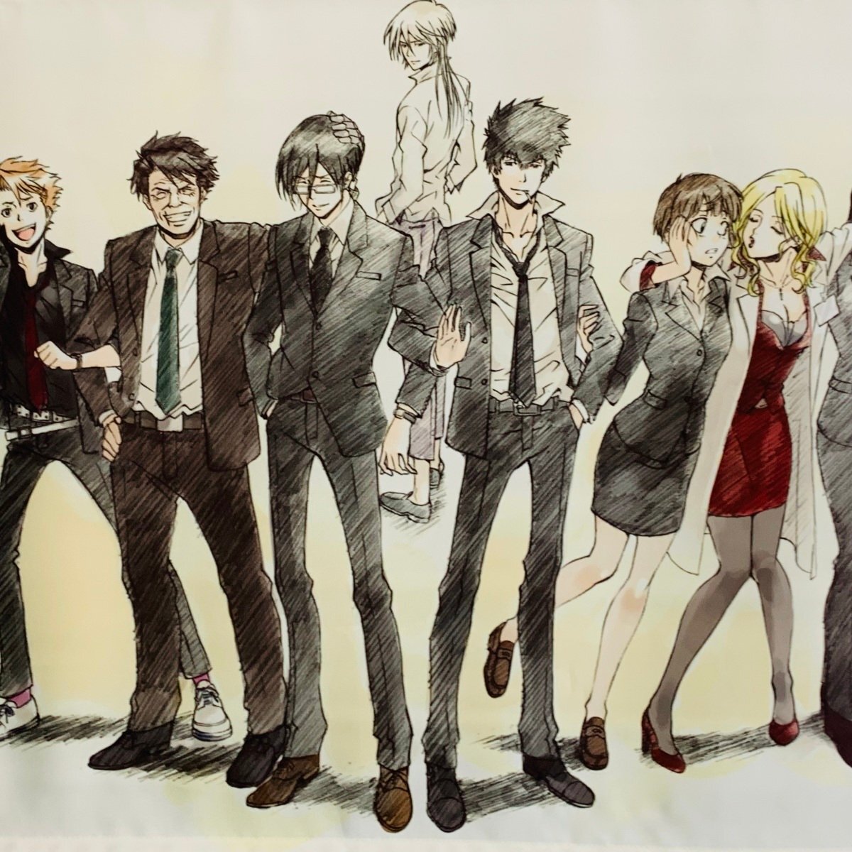 浅野恭司 原画展 イラストカード PSYCHO-PASS サイコパス 2枚の落札