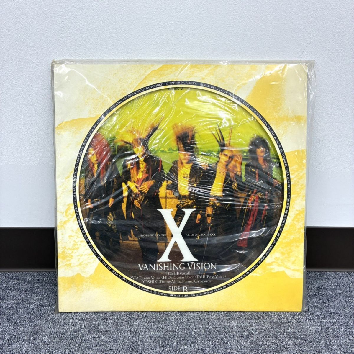 中古】☆X JAPAN/VANISHING VISION ピクチャー盤LPレコード STAB ME