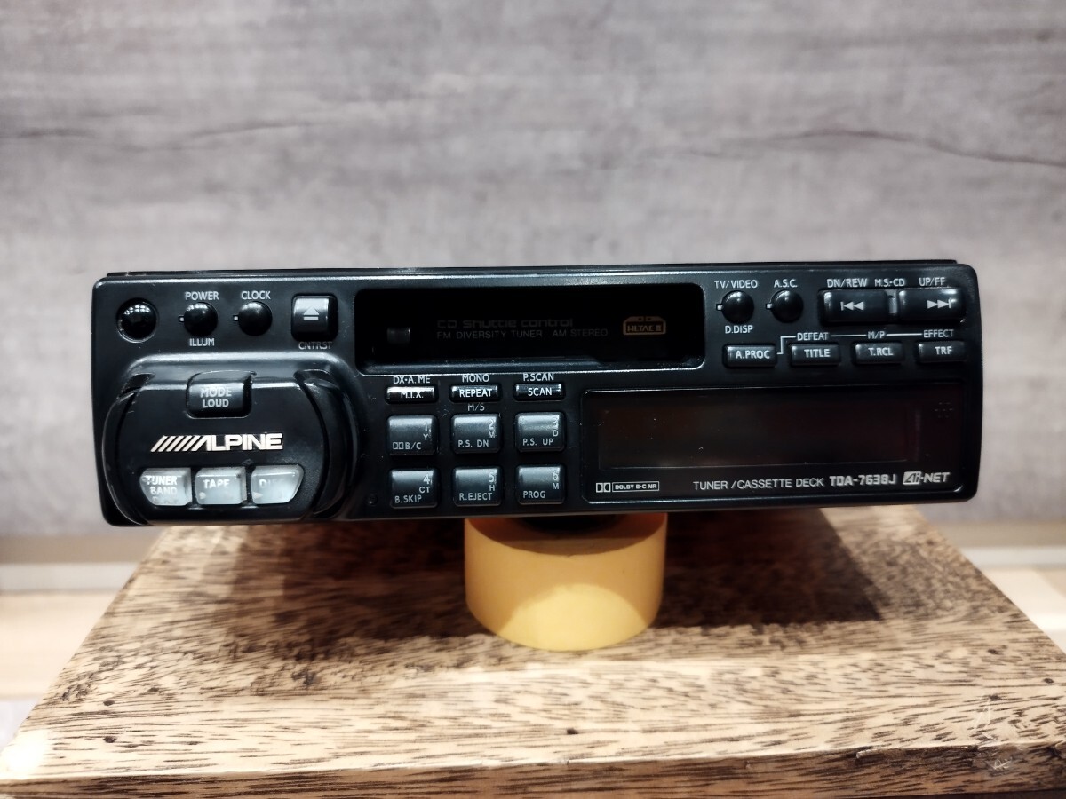 ○ALPINE 7620J （オレンジイルミ） アンプレスカセットデッキ juba