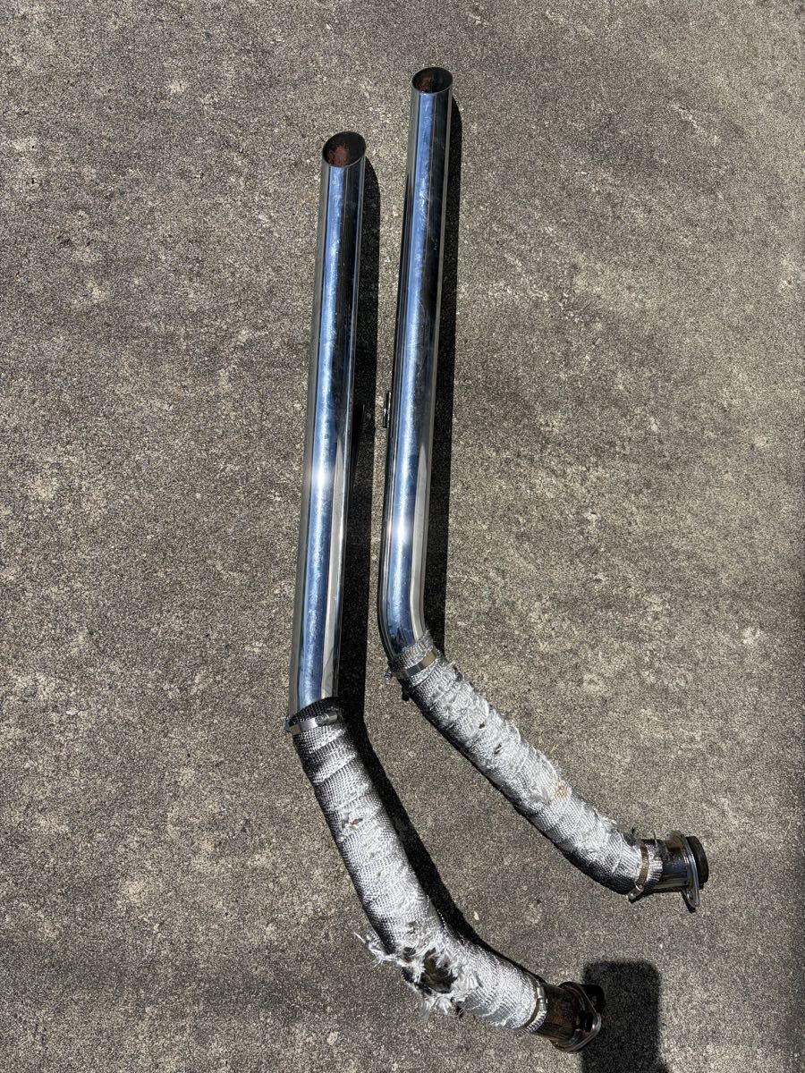 中古】ハーレー純正 アイアン XLCH スラッシュカットマフラー