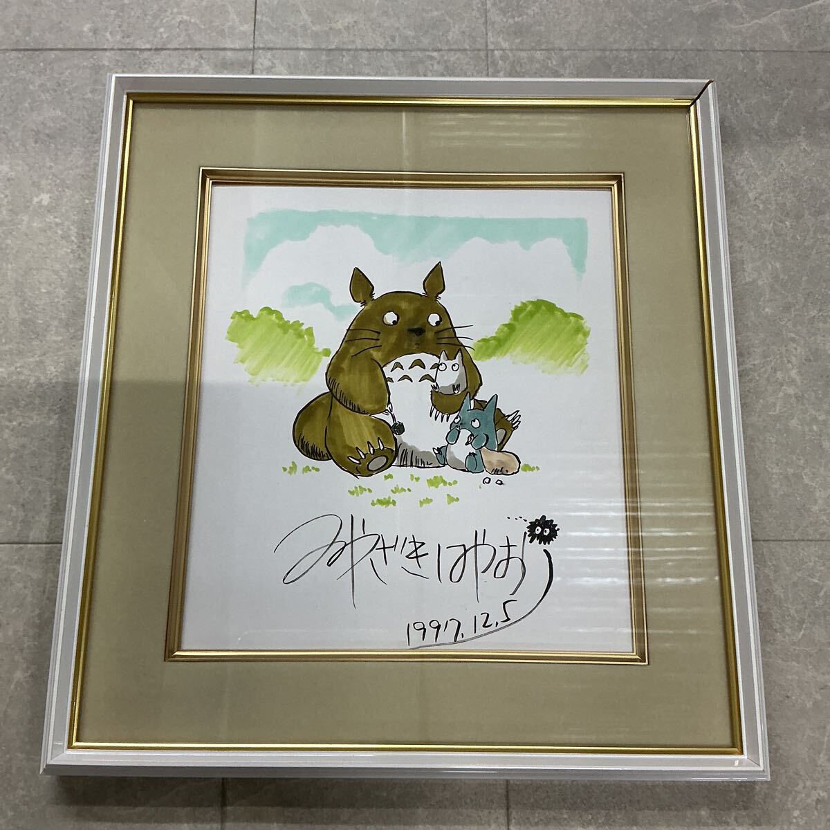 中古】となりのトトロ 宮崎駿 直筆サイン色紙の落札情報詳細 - Yahoo