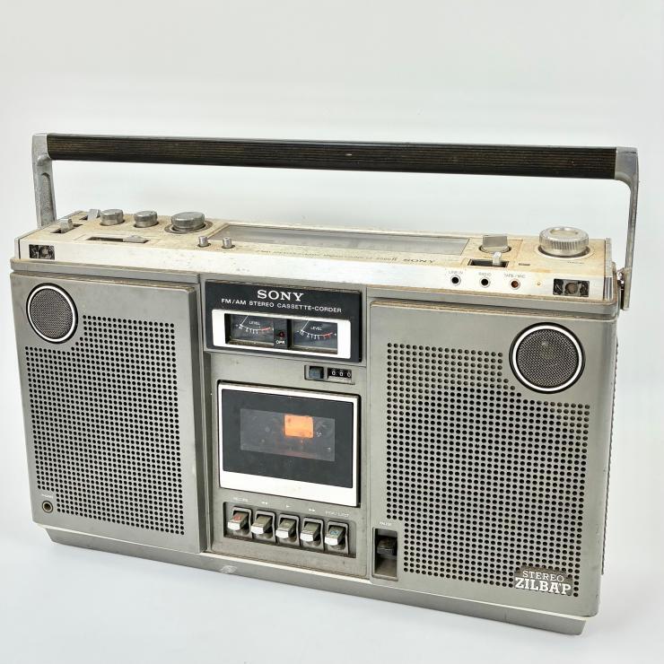 昭和レトロ　SONY 高級ラジカセ　ステレオジルバップ　CFS-V8 SONYラジカセretro,名機ステレオジルバップV8,＊中古動作品＊,70年代