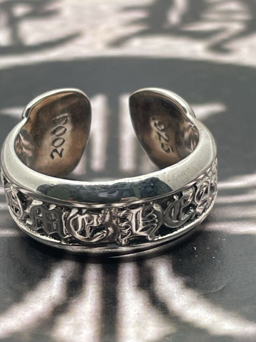 TTT9 Chrome Hearts クロムハーツ スクロールラベルリング 指輪
