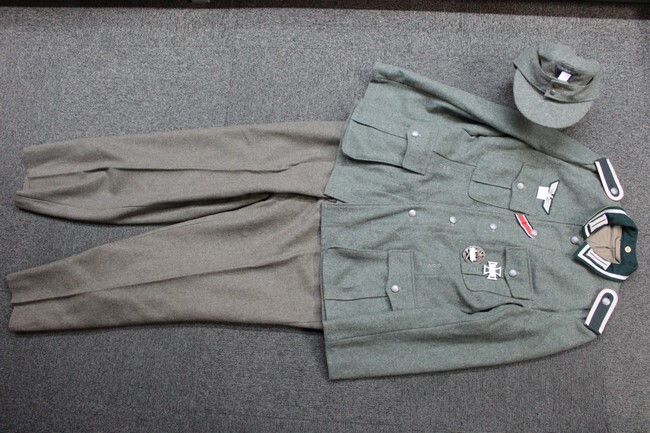 中田商店製 日本海軍 陸戦隊士官服 陸戦服 上下セット 検（日本軍