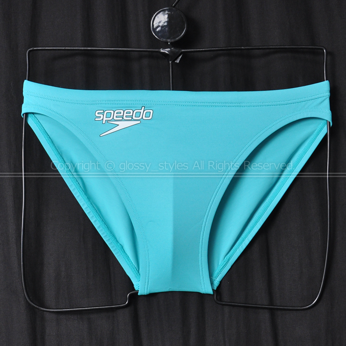中古】スピード SPEEDO 別注ショートブーン競パン ターコイズ色 SS
