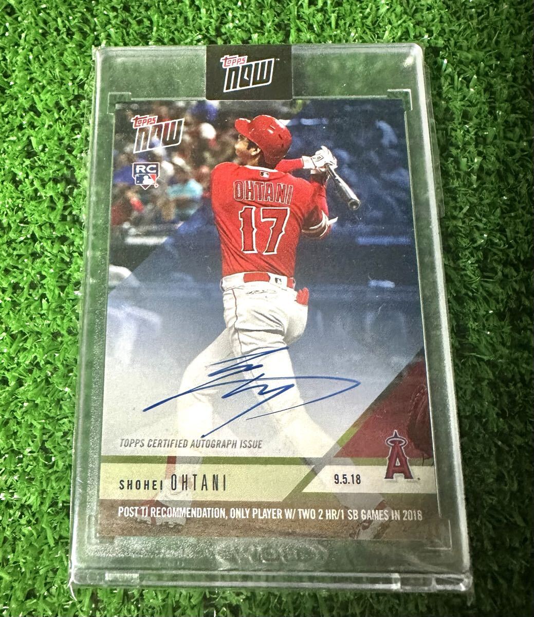 未使用に近い】2018 Topps Now Auto 大谷翔平 直筆サインカード 49シリ