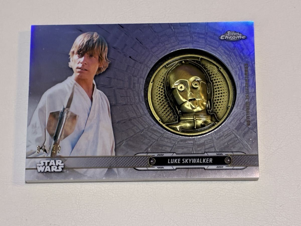 2018 topps finest starwars ルーク・スカイウォーカー ライトセーバー