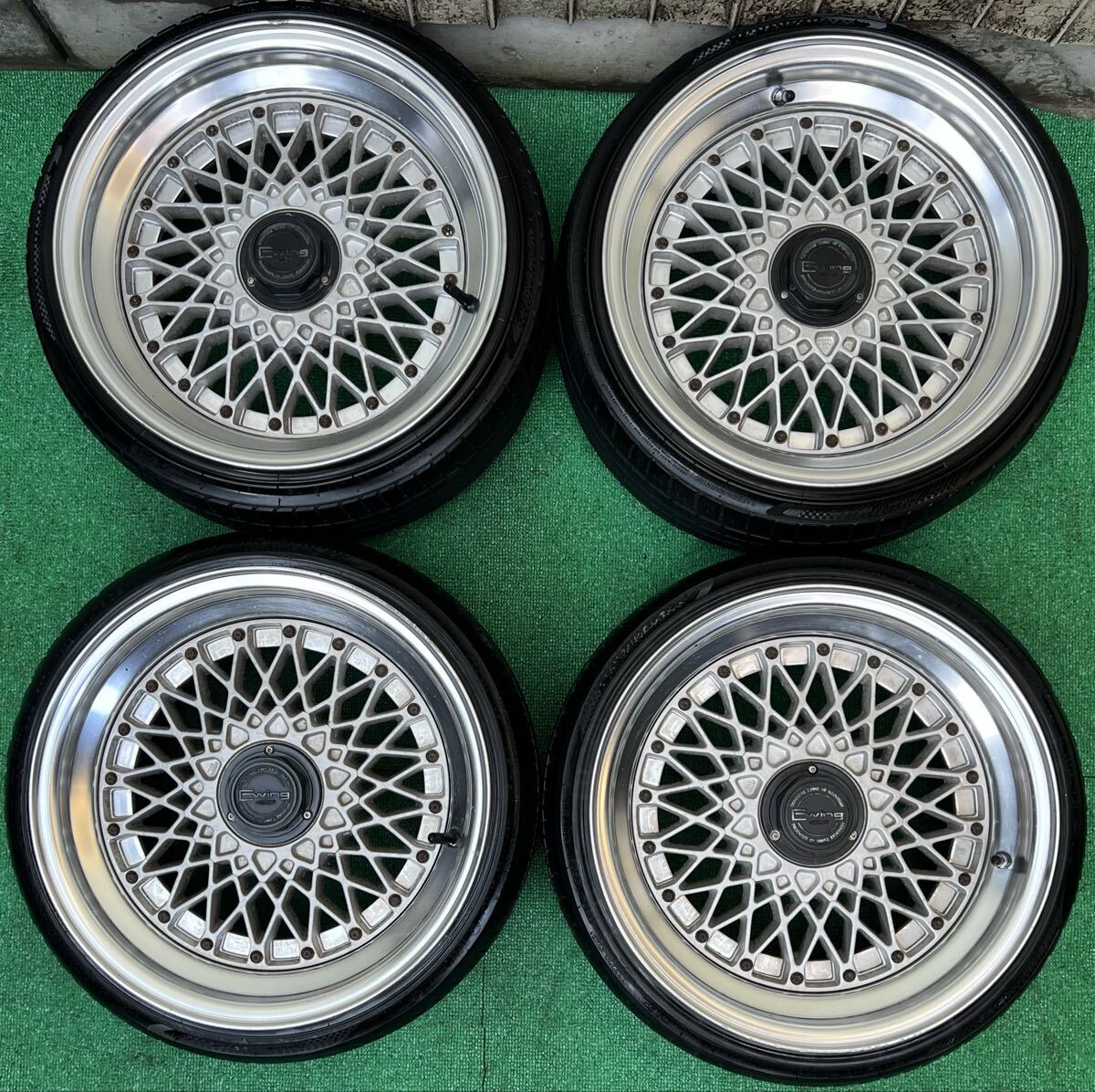 897】☆中古ジャンク品☆深リム☆WORK Ewing Ⅱ ワーク 15インチ 15