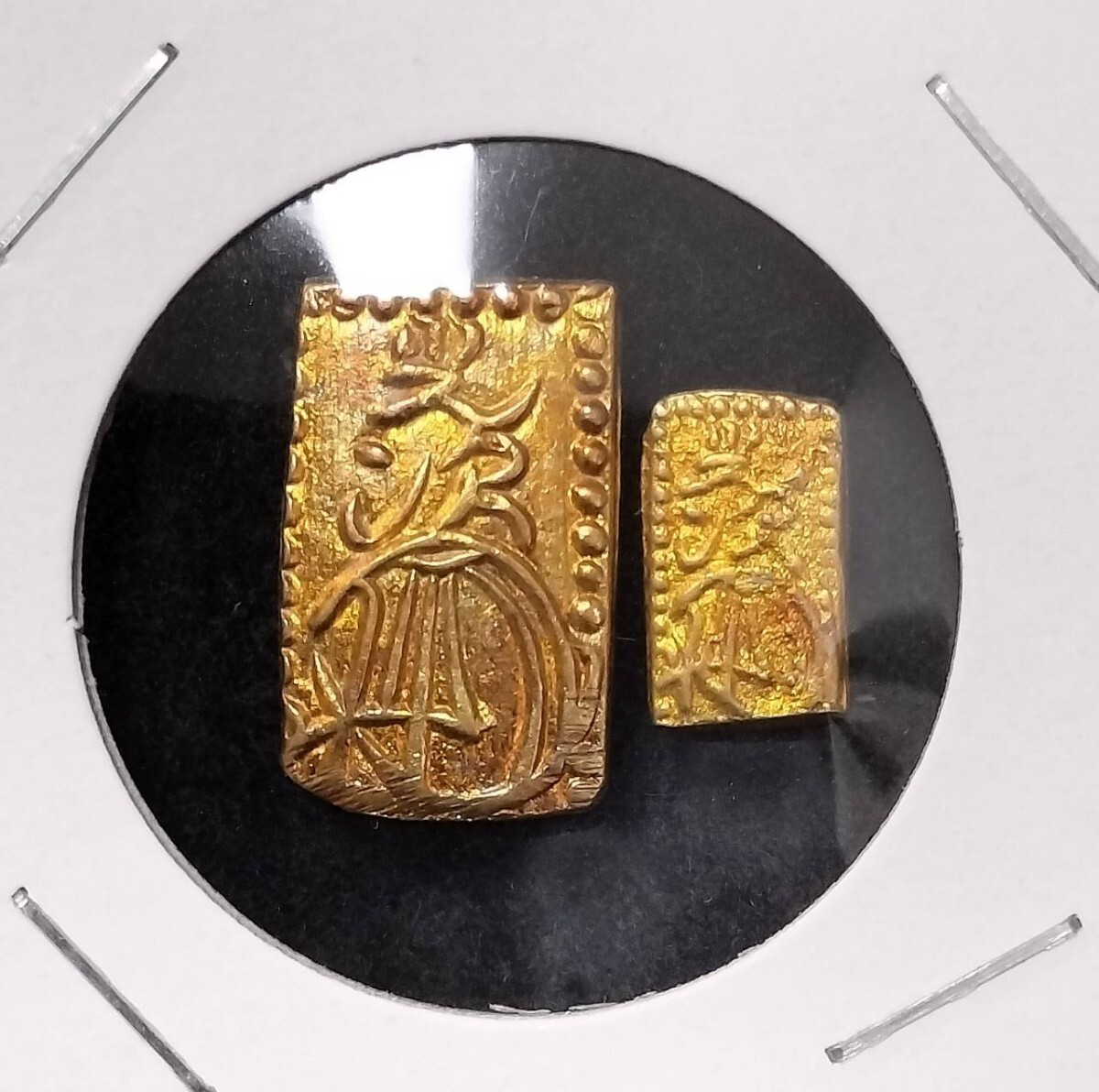 中古】江戸時代 鼈甲支柱式天狗眼鏡 鼻立て眼鏡 天狗丸眼鏡 江戸メガネ