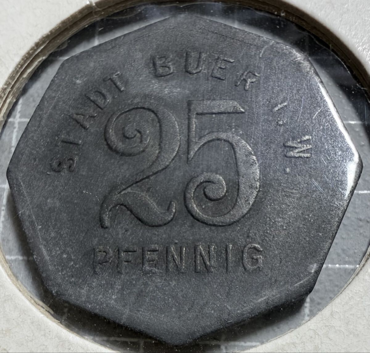 中古】【ドイツ】10兆マルク紙幣 ノートゲルト 緊急貨幣 1923年 8.9cm
